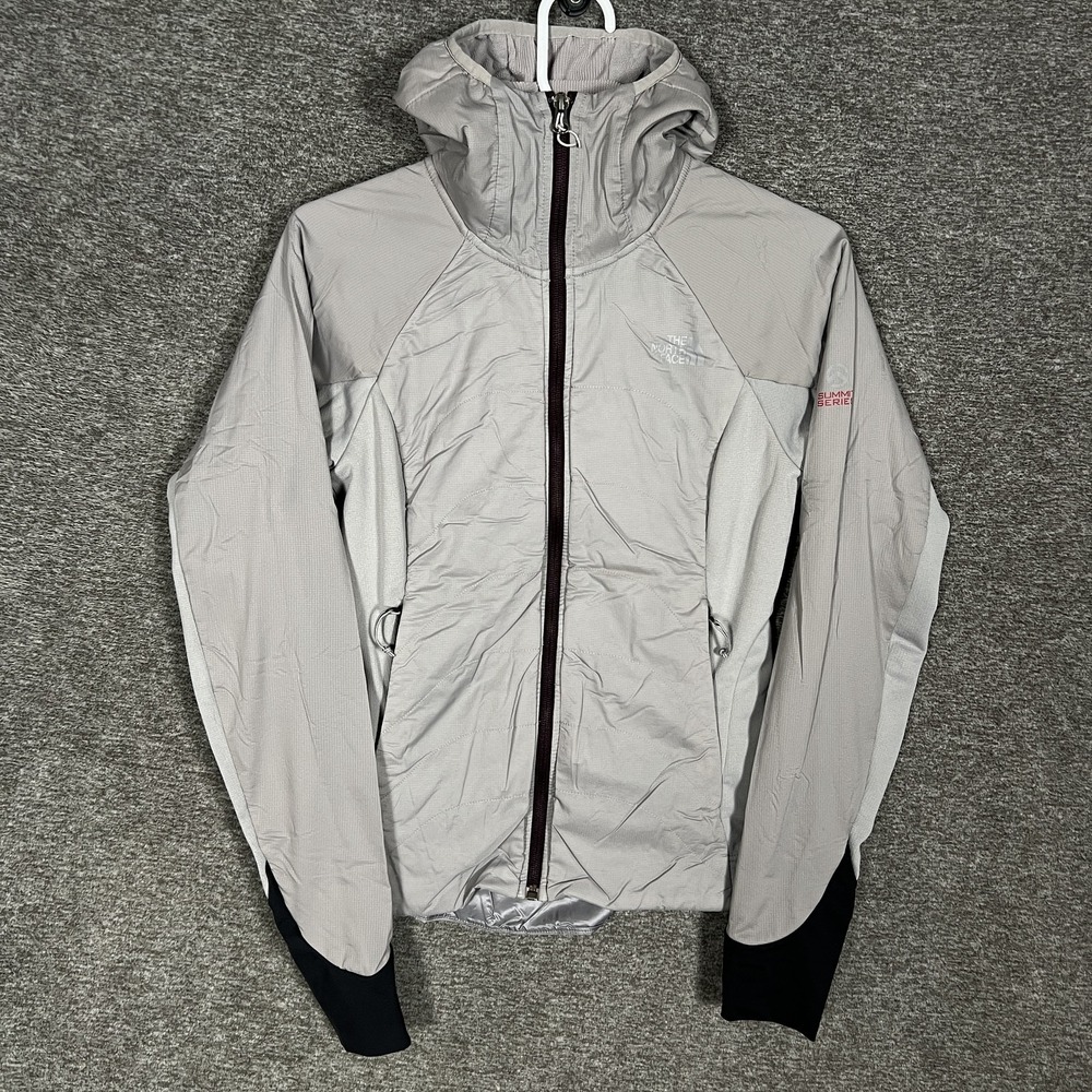 The North Face Summit‎ Series Jacket Womens XS Gray Hooded Full Zip Lightweight